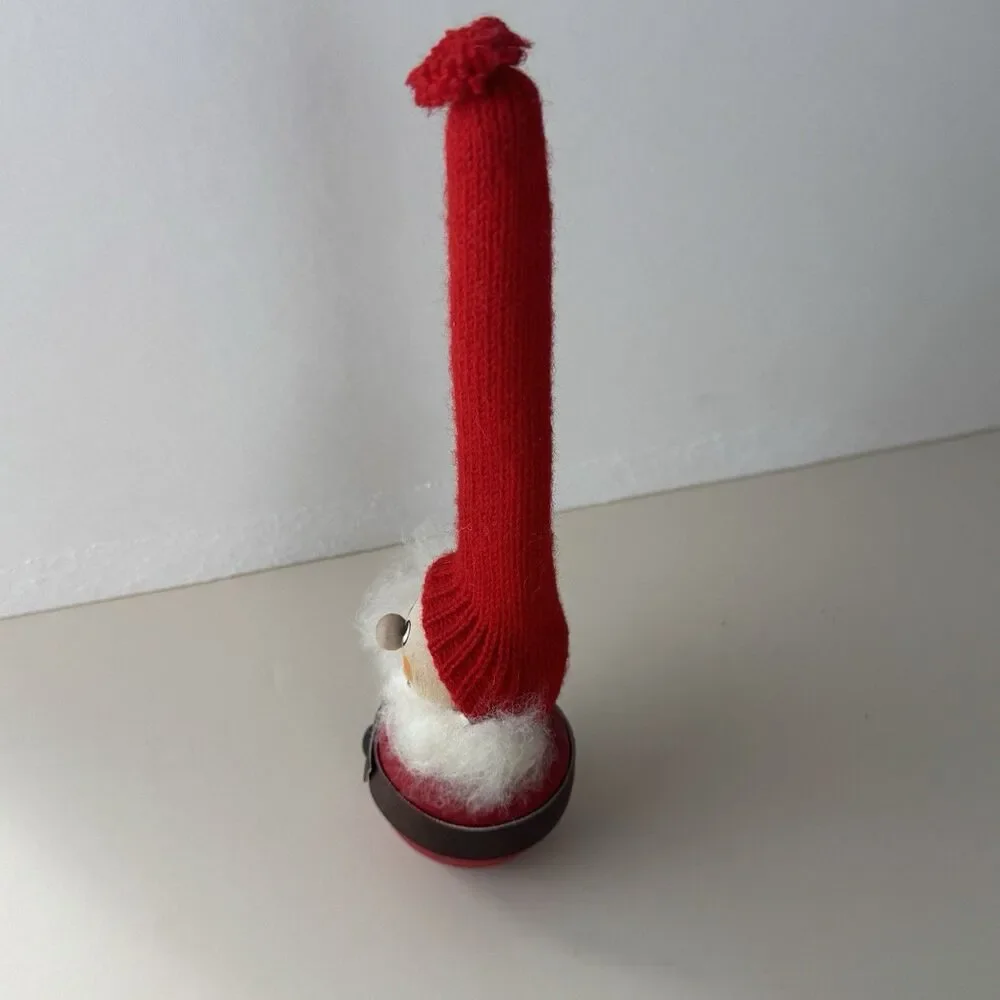 Ljungstroms Vintage Sweden 9” Christmas Figurine Tomte Wood Felt Tall Hat Beard - Picture 3 of 7